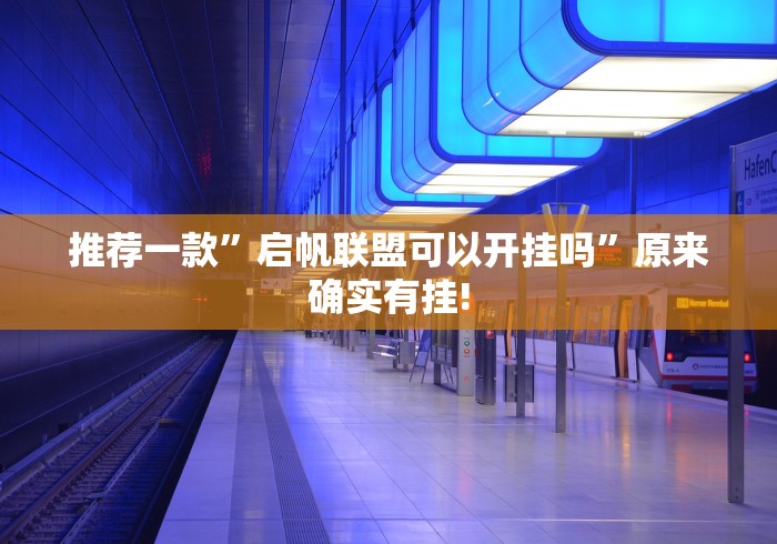 推荐一款”启帆联盟可以开挂吗	”原来确实有挂!