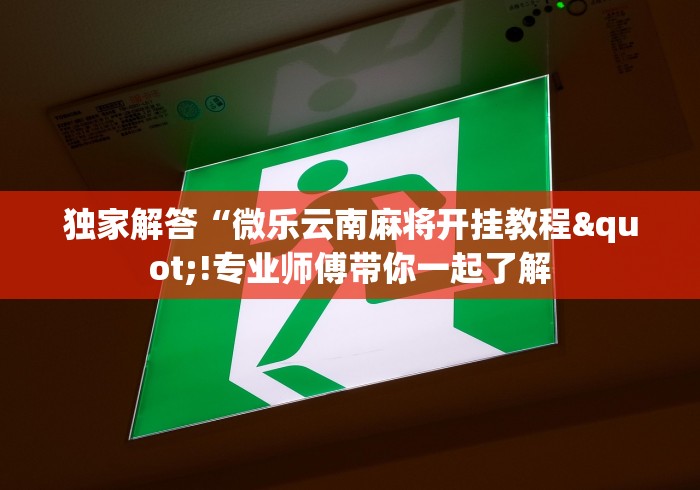 全网解答|“微乐三代必赢辅助器免费安装”-详细教程