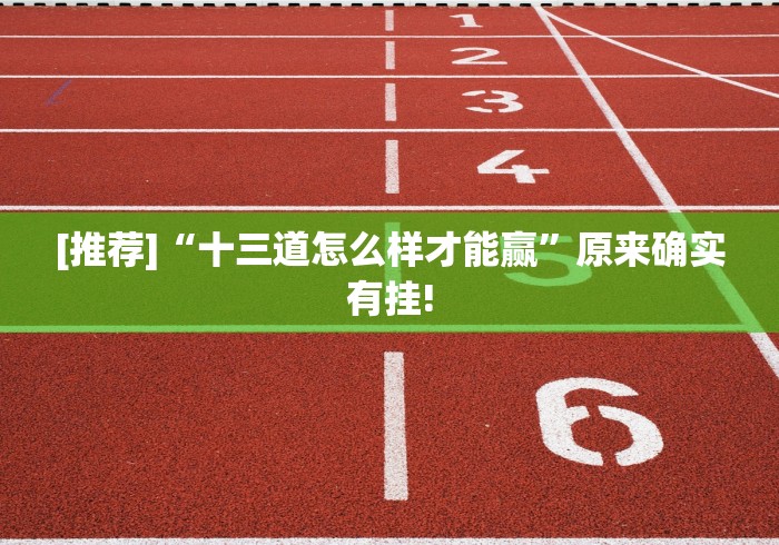 [推荐]“十三道怎么样才能赢”原来确实有挂!
