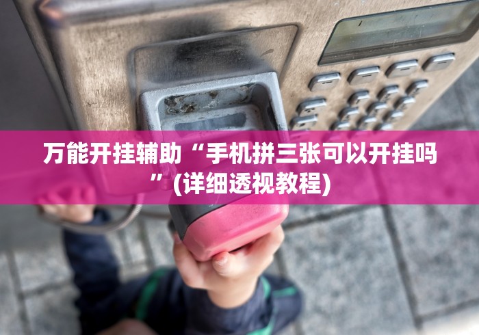 2026首发教程“微乐山东麻将免费挂[确实真的有挂]