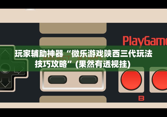 玩家辅助神器“微乐游戏陕西三代玩法技巧攻略”(果然有透视挂) 
