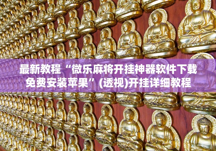 今日重磅消息“微乐麻将规律在哪里	”详细外挂安装步骤