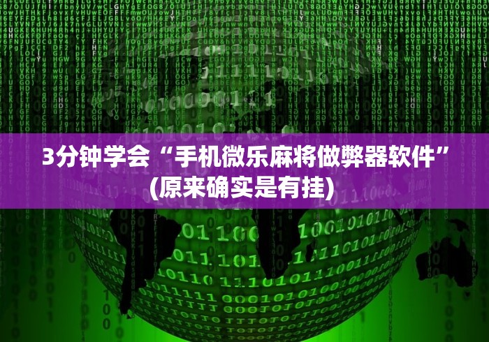 【知识科普】“打罗松必胜技巧	”掌握辅助功能必胜规则