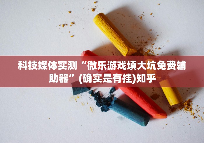 科技媒体实测“微乐游戏填大坑免费辅助器”(确实是有挂)知乎