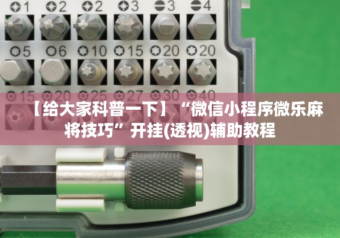 【给大家科普一下】“微信小程序微乐麻将技巧	”开挂(透视)辅助教程