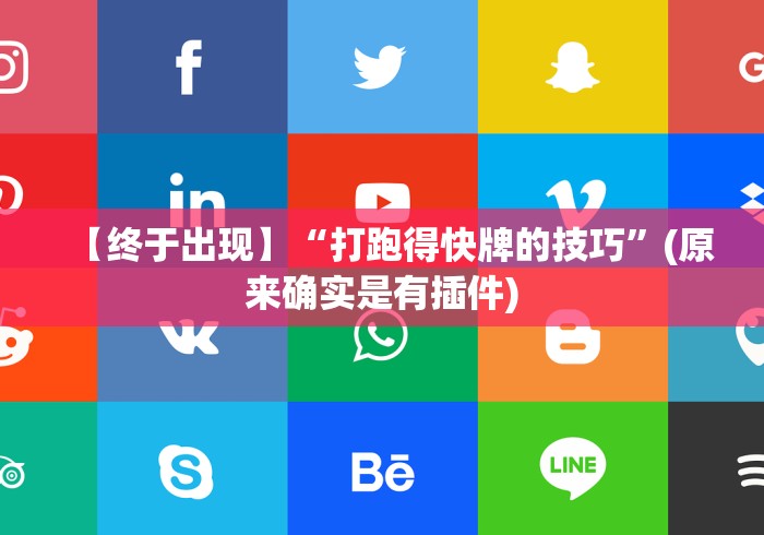 【终于出现】“打跑得快牌的技巧”(原来确实是有插件)