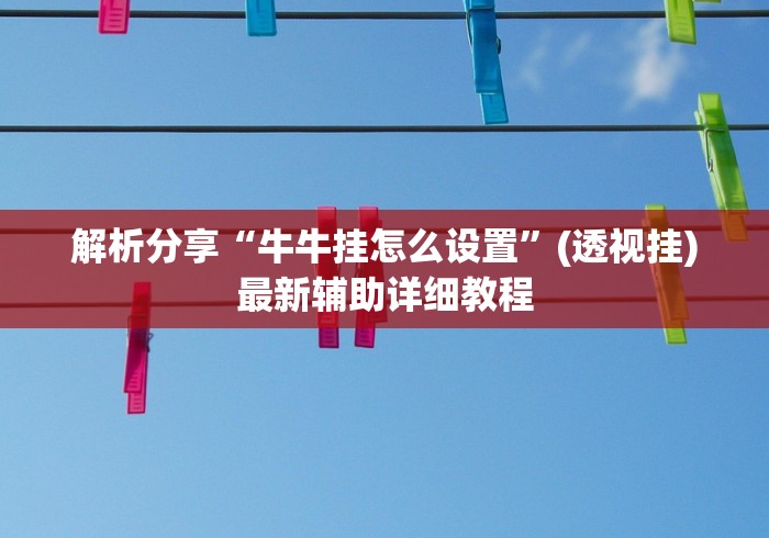 解析分享“牛牛挂怎么设置”(透视挂)最新辅助详细教程
