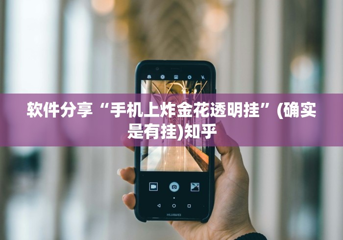 软件分享“手机上炸金花透明挂	”(确实是有挂)知乎