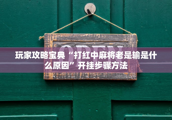 玩家攻略宝典“打红中麻将老是输是什么原因”开挂步骤方法