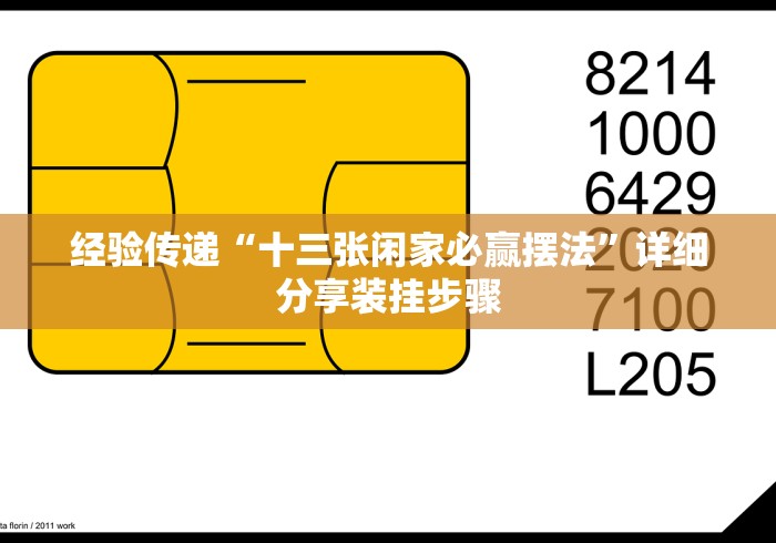 经验传递“十三张闲家必赢摆法”详细分享装挂步骤
