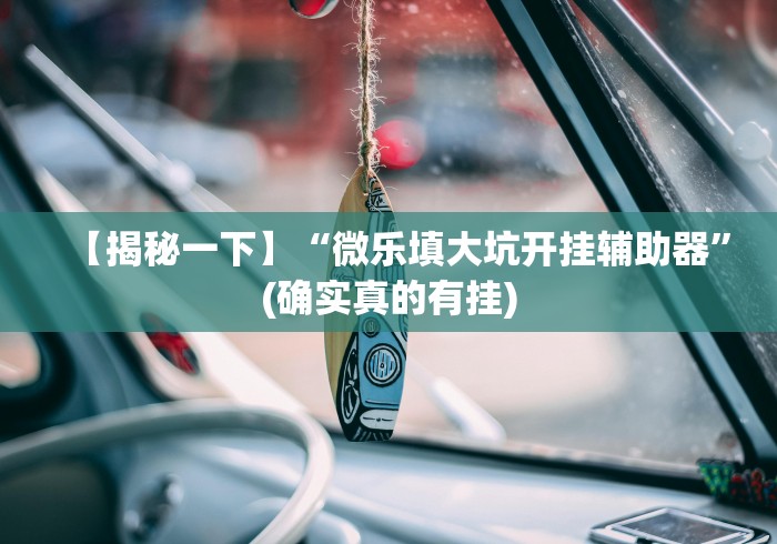 7分钟揭秘"微乐陕西挖坑怎样开挂”-详细教程