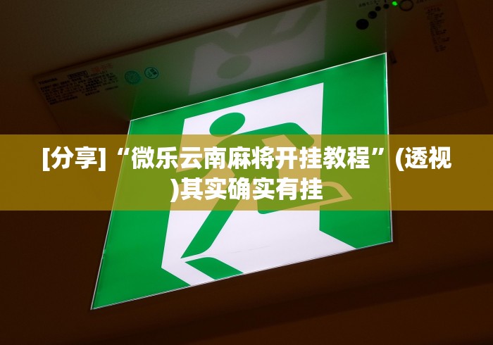 [分享]“微乐云南麻将开挂教程”(透视)其实确实有挂