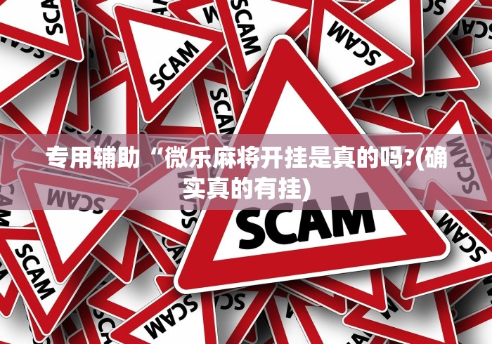专用辅助“微乐麻将开挂是真的吗?(确实真的有挂)