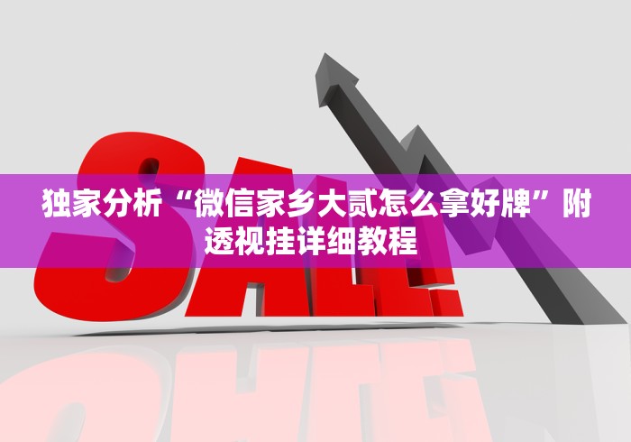 独家分析“微信家乡大贰怎么拿好牌	”附透视挂详细教程 