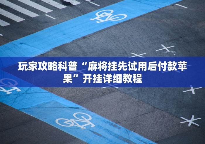 玩家攻略科普“麻将挂先试用后付款苹果	”开挂详细教程