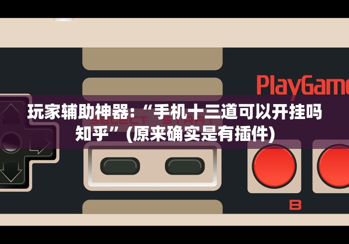 玩家辅助神器:“手机十三道可以开挂吗知乎	”(原来确实是有插件)