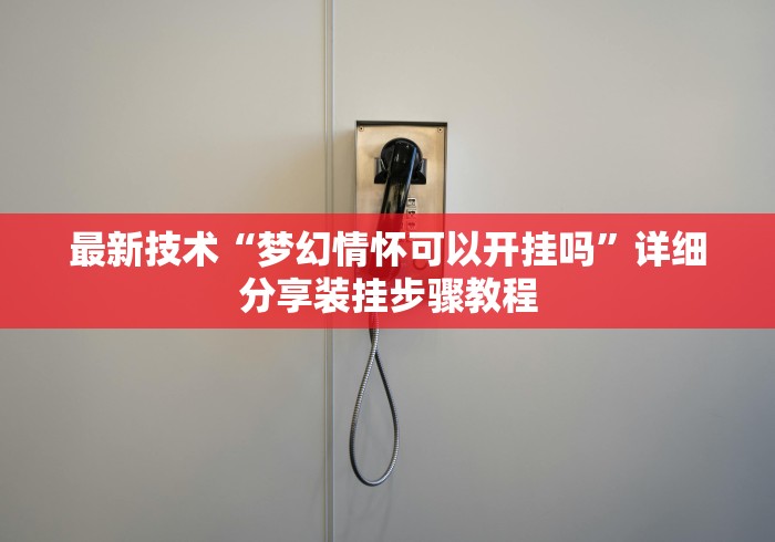 最新技术“梦幻情怀可以开挂吗”详细分享装挂步骤教程