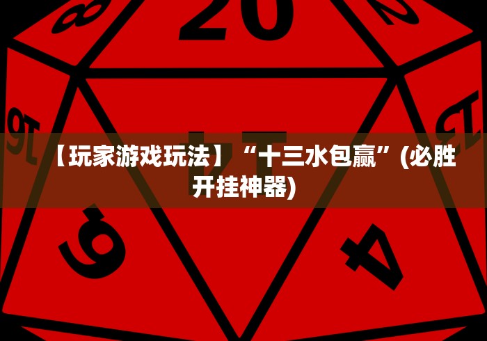 【玩家游戏玩法】“十三水包赢”(必胜开挂神器)