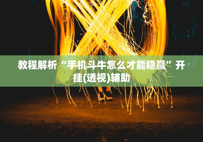 教程解析“手机斗牛怎么才能稳赢”开挂(透视)辅助