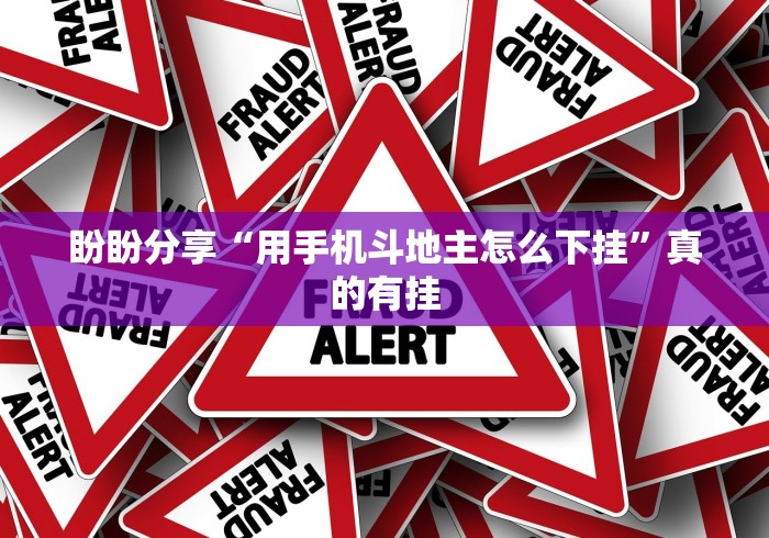 盼盼分享“用手机斗地主怎么下挂”真的有挂