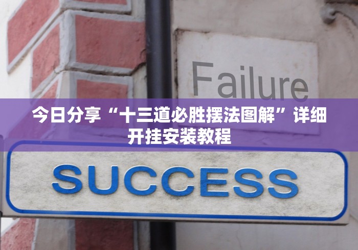 今日分享“十三道必胜摆法图解”详细开挂安装教程