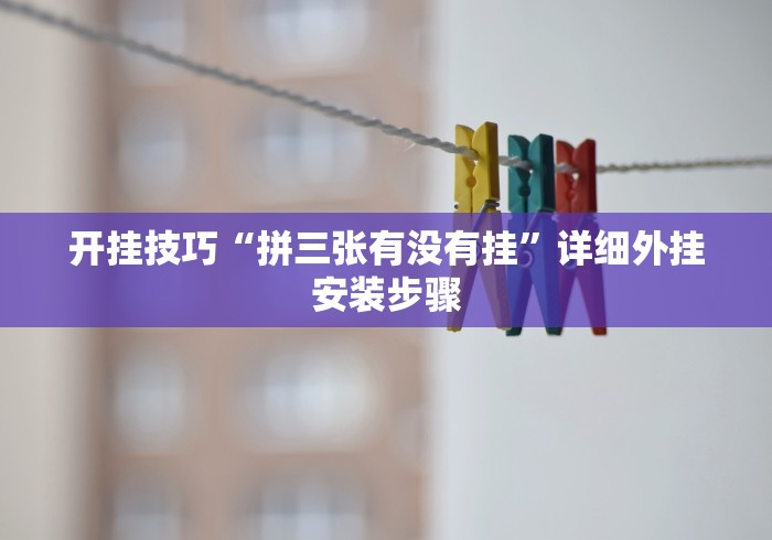 开挂技巧“拼三张有没有挂	”详细外挂安装步骤
