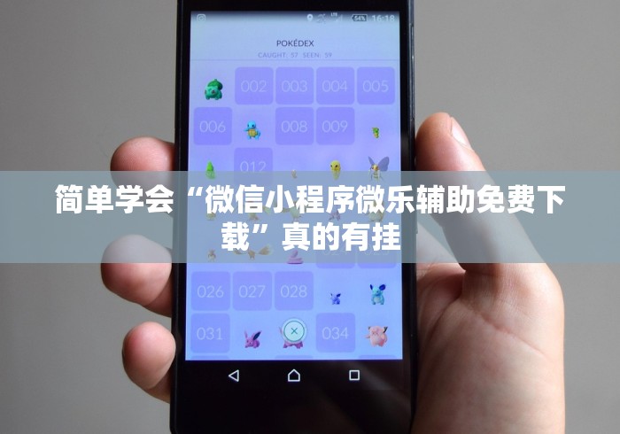 简单学会“微信小程序微乐辅助免费下载”真的有挂