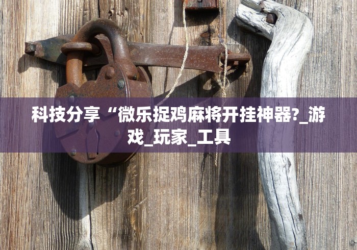 科技分享“微乐捉鸡麻将开挂神器?_游戏_玩家_工具 科技分享“微乐捉鸡麻将开挂神器?_游戏_玩家_工具