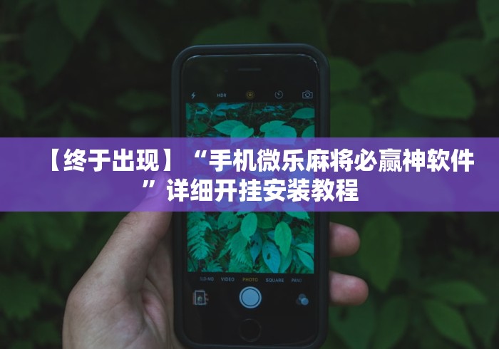 【终于出现】“手机微乐麻将必赢神软件”详细开挂安装教程