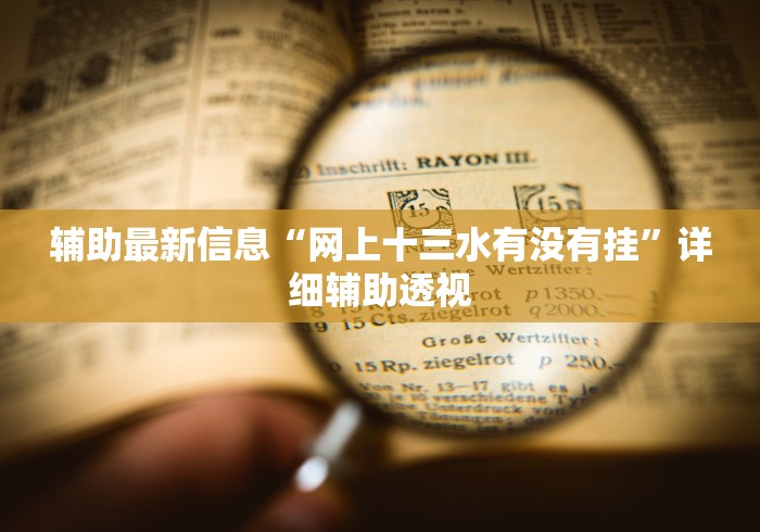辅助最新信息“网上十三水有没有挂”详细辅助透视