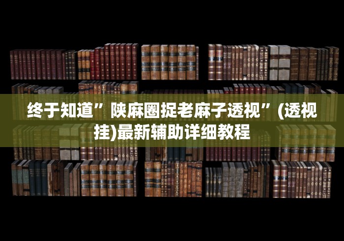 终于知道	”陕麻圈捉老麻子透视”(透视挂)最新辅助详细教程
