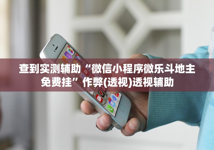 查到实测辅助“微信小程序微乐斗地主免费挂”作弊(透视)透视辅助