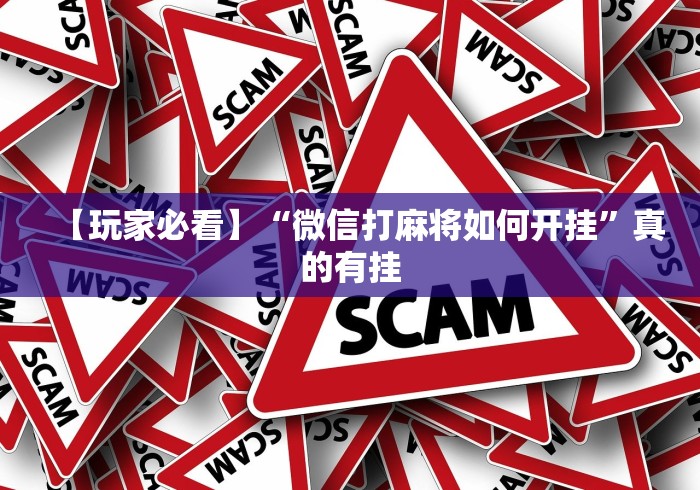 【玩家必看】“微信打麻将如何开挂”真的有挂