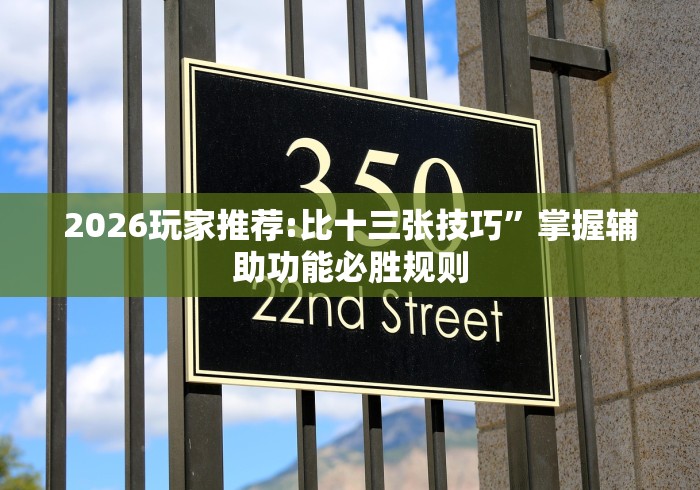 2026玩家推荐:比十三张技巧”掌握辅助功能必胜规则