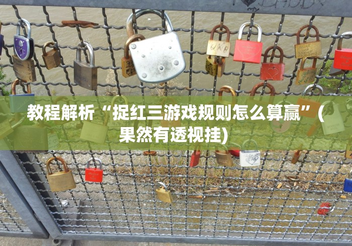 教程解析“捉红三游戏规则怎么算赢”(果然有透视挂) 