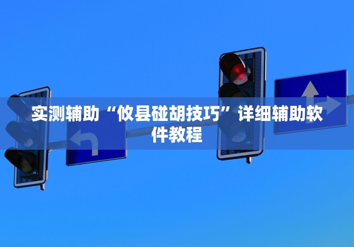 实测辅助“攸县碰胡技巧”详细辅助软件教程