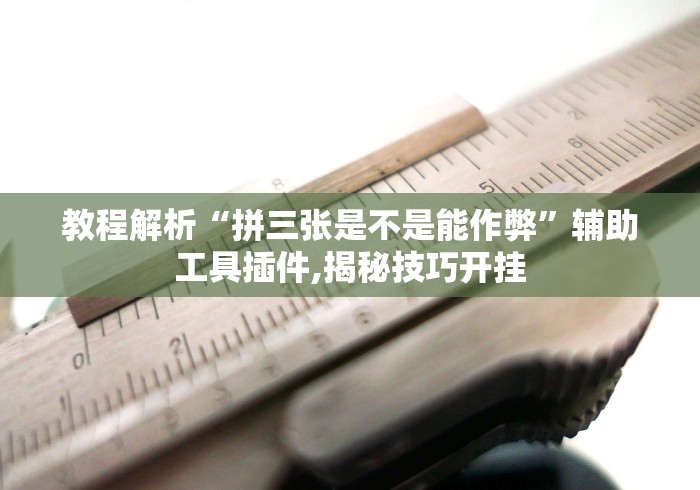 教程解析“拼三张是不是能作弊”辅助工具插件,揭秘技巧开挂