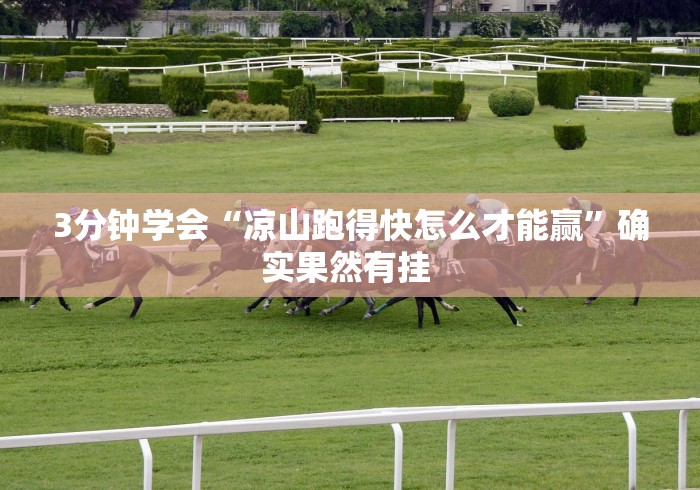 3分钟学会“凉山跑得快怎么才能赢	”确实果然有挂 