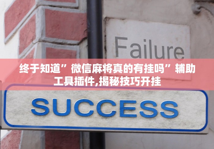 终于知道”微信麻将真的有挂吗	”辅助工具插件,揭秘技巧开挂