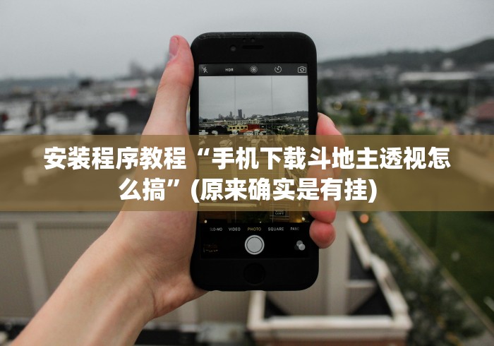 安装程序教程“手机下载斗地主透视怎么搞”(原来确实是有挂)