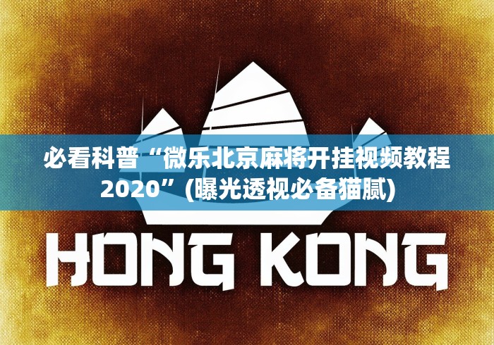 必看科普“微乐北京麻将开挂视频教程2020”(曝光透视必备猫腻)