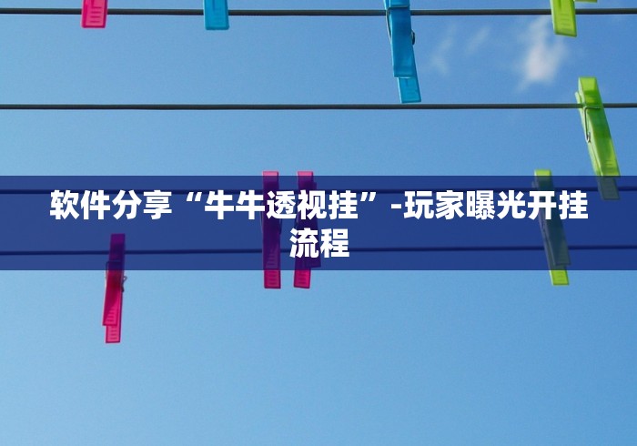 软件分享“牛牛透视挂”-玩家曝光开挂流程