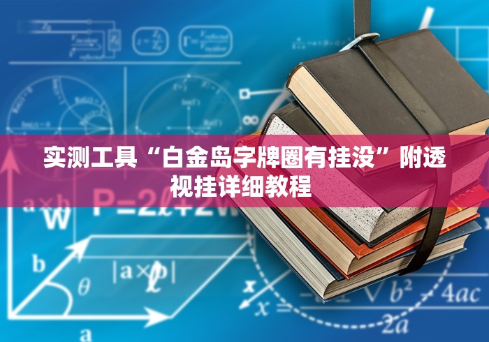 实测工具“白金岛字牌圈有挂没	”附透视挂详细教程 