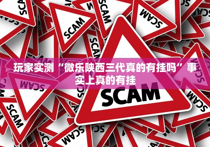 玩家实测“微乐陕西三代真的有挂吗”事实上真的有挂