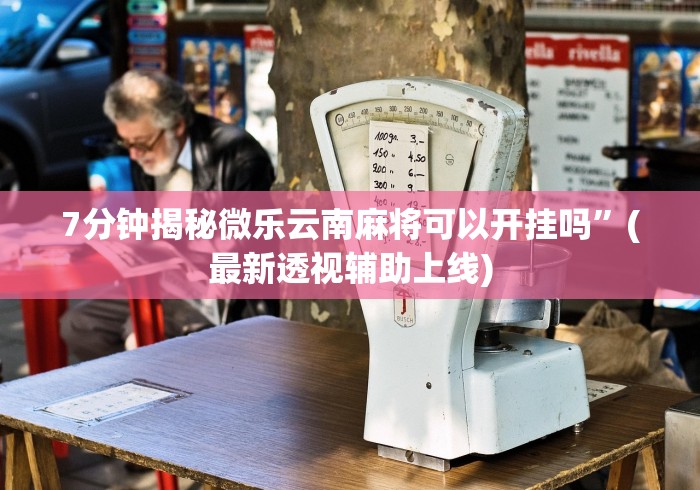 7分钟揭秘微乐云南麻将可以开挂吗”(最新透视辅助上线)