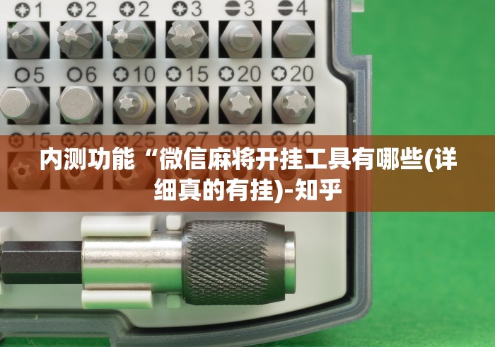 内测功能“微信麻将开挂工具有哪些(详细真的有挂)-知乎