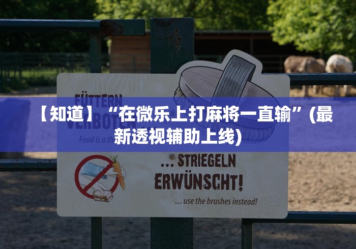 【知道】“在微乐上打麻将一直输”(最新透视辅助上线)