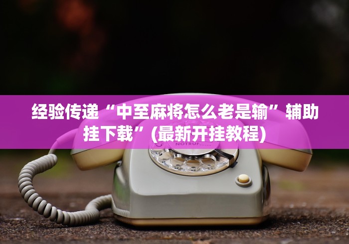 经验传递“中至麻将怎么老是输”辅助挂下载”(最新开挂教程)