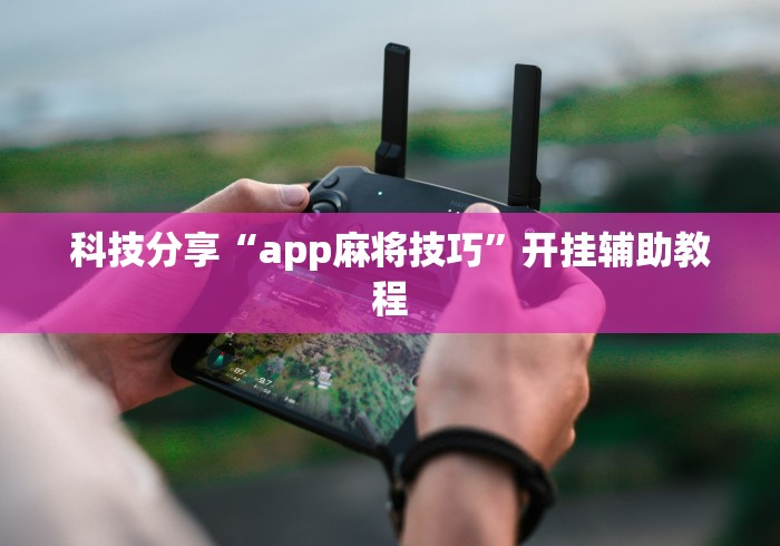 科技分享“app麻将技巧”开挂辅助教程