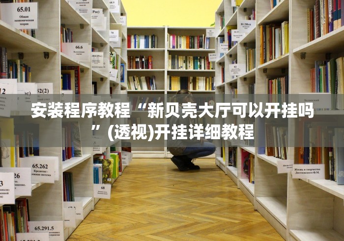 安装程序教程“新贝壳大厅可以开挂吗”(透视)开挂详细教程